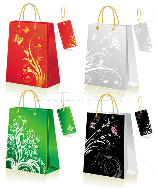 Set of shopping bag Stock photo © Wikki