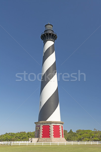 Dramatic Lighthouse on a Sunny Day Stock photo © wildnerdpix