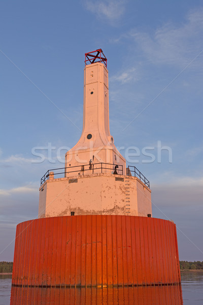 LIght Beacon on a Breakwater Stock photo © wildnerdpix