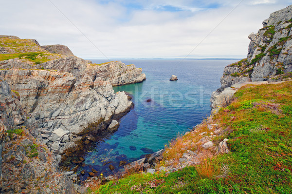 Dramatischen Felsen Neufundländer Küste mad Remote Stock foto © wildnerdpix