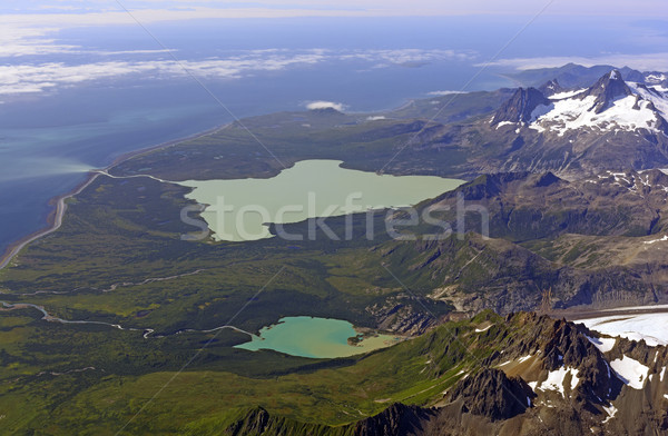 Aerial View of a Remote Coastline Stock photo © wildnerdpix