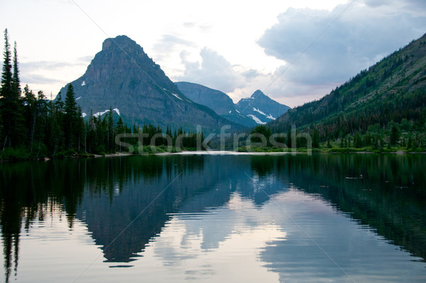 Twilight on a Mountain Lake Stock photo © wildnerdpix