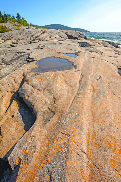 Dramatic Flat Rock on a Summer Day Stock photo © wildnerdpix