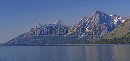 Dramatic Peaks across an Alpine Lake Stock photo © wildnerdpix