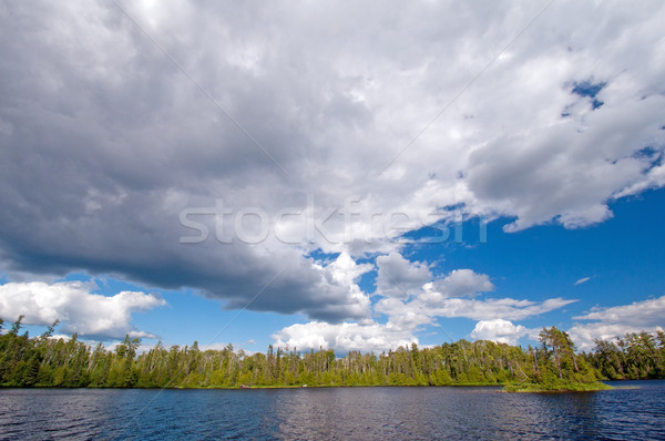 Stock photo: Dramatic clouds in the North Woods