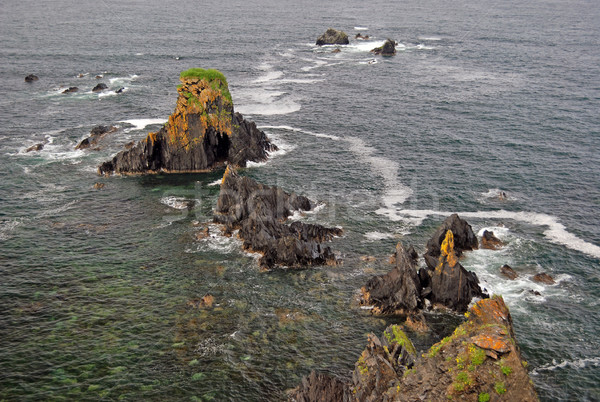 Jagged rocks on the Ocean Coast Stock photo © wildnerdpix