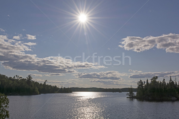 High Sun over a Wilderness Lake Stock photo © wildnerdpix