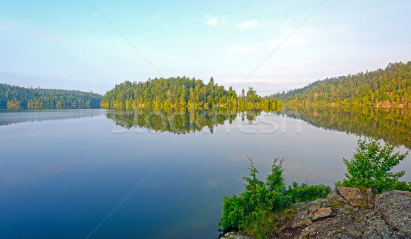 Morning Calm on a Wilderness lake Stock photo © wildnerdpix