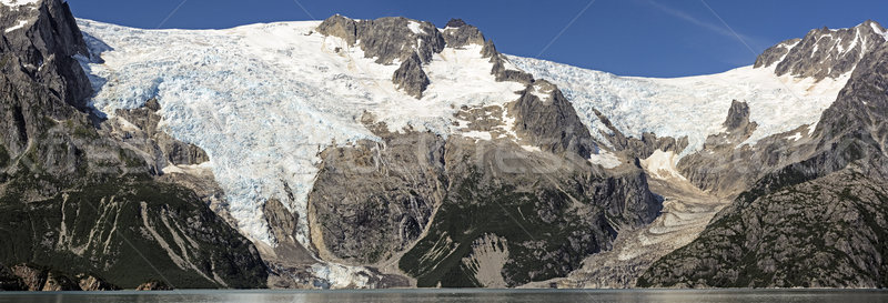 Glacial Panorama in Alaska Stock photo © wildnerdpix