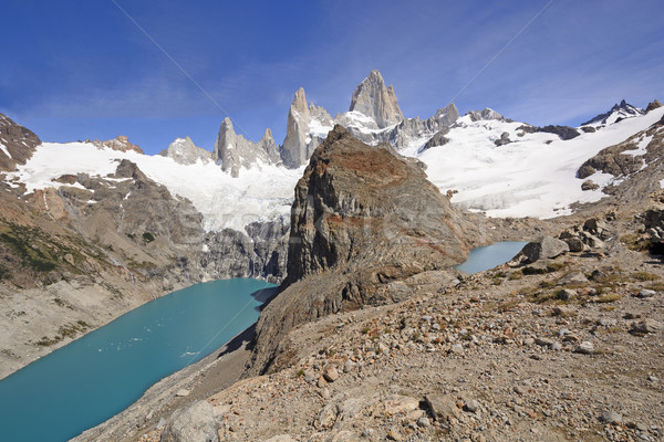 Panorama water natuur landschap berg meer Stockfoto © wildnerdpix