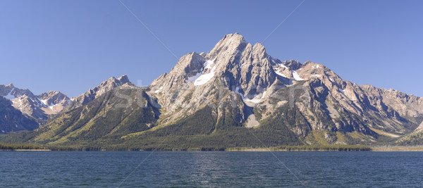 Espectacular día lago parque Wyoming Foto stock © wildnerdpix