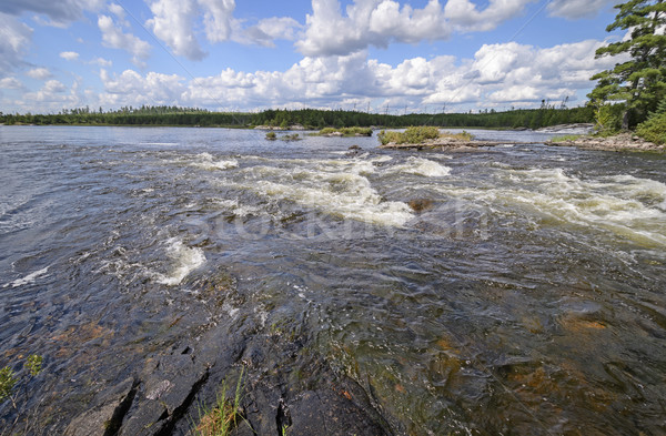 Wildnis Kette Park Ontario Wasser Felsen Stock foto © wildnerdpix