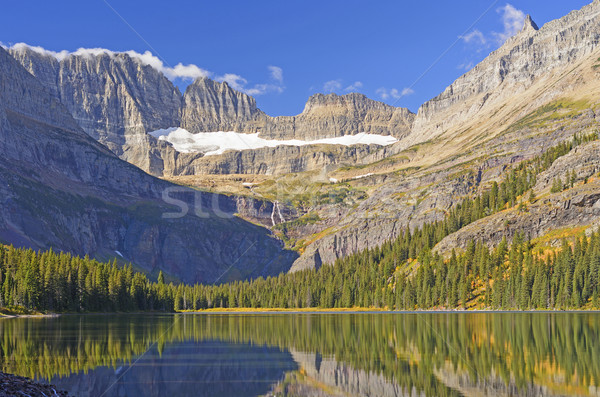 Wcześnie rano świetle góry lodowiec parku Montana Zdjęcia stock © wildnerdpix