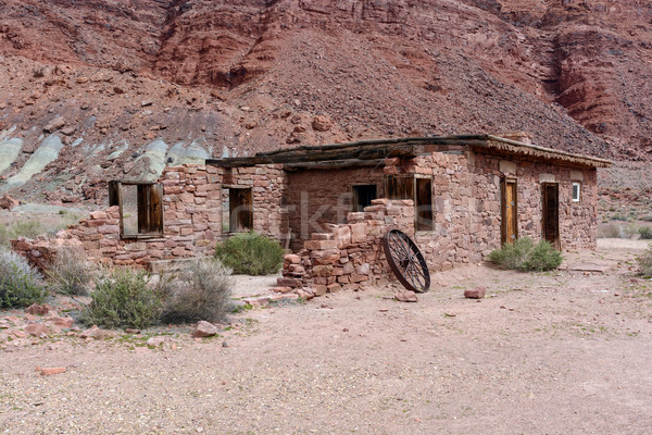 Ruins in a Desert Outpost Stock photo © wildnerdpix