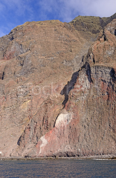 Steep Cliffs on a Volcanic Island Stock photo © wildnerdpix