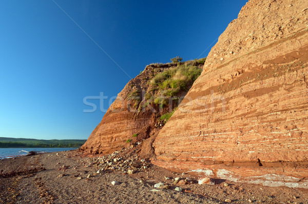 Stock photo: Sandstone cliffs in Nova Scotia