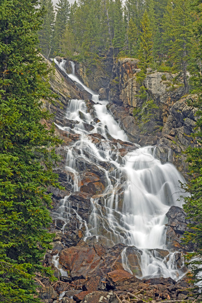 Dramatic Falls Hidden in the Mountains Stock photo © wildnerdpix