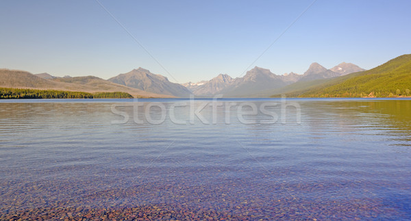 Stock photo: Alpine Lake Panorama