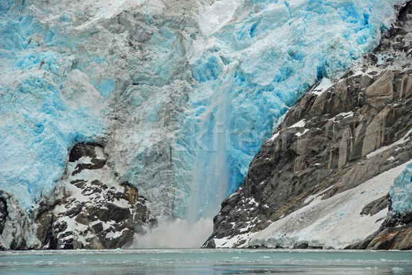 északnyugat gleccser jég természet óceán kék Stock fotó © wildnerdpix