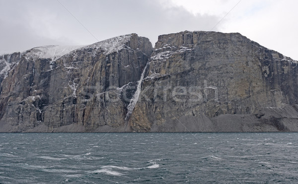 Sheer Cliffs in a High Arctic Fjord Stock photo © wildnerdpix