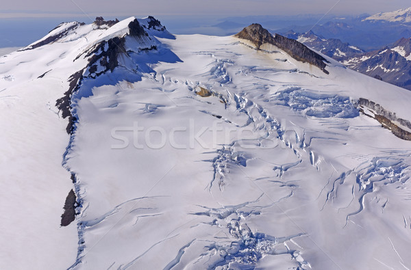 Ice and Snow on a Remote Volcano Stock photo © wildnerdpix
