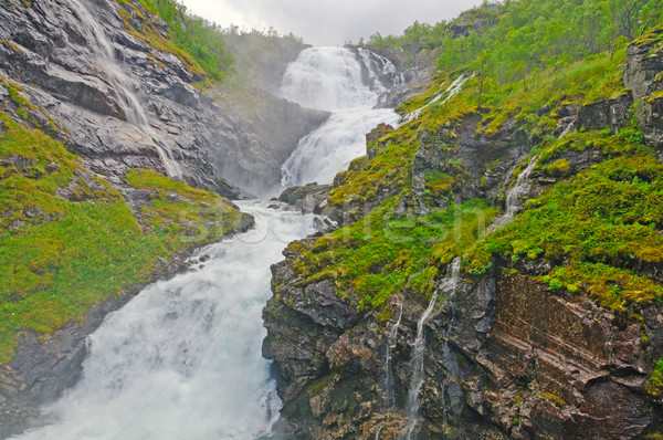 Misty falls in the Mountains Stock photo © wildnerdpix