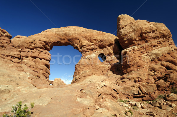Sandstone arch in the Desert Stock photo © wildnerdpix