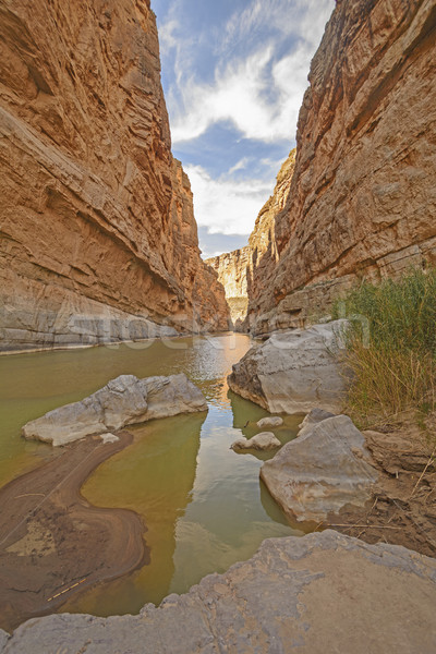 Shadows in a Desert Canyon Stock photo © wildnerdpix