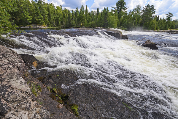 Waterfall in the North Woods Stock photo © wildnerdpix