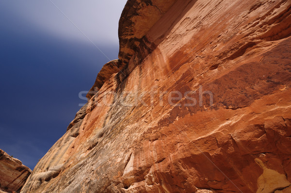 Red Canyon Wall in the American West Stock photo © wildnerdpix