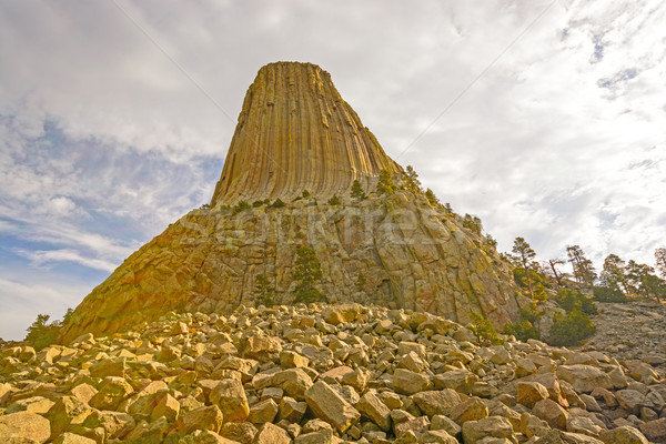 Oblique View of a Rocky Pinnacle Stock photo © wildnerdpix