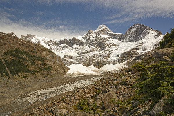 Looking up a Glacial Valley in the Andes Stock photo © wildnerdpix