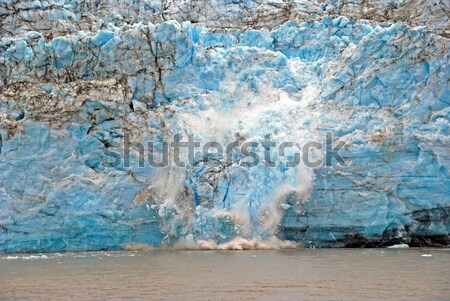 Calving Ice on a glacier Stock photo © wildnerdpix