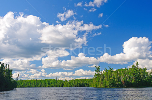 Stock photo: Evening clouds on Horseshoe Lake