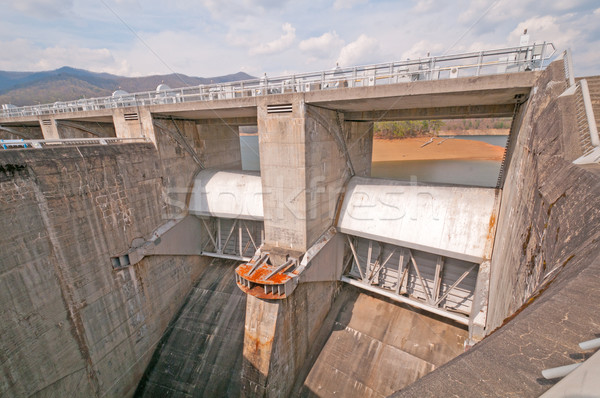 Emergency spillway for a dam. Stock photo © wildnerdpix