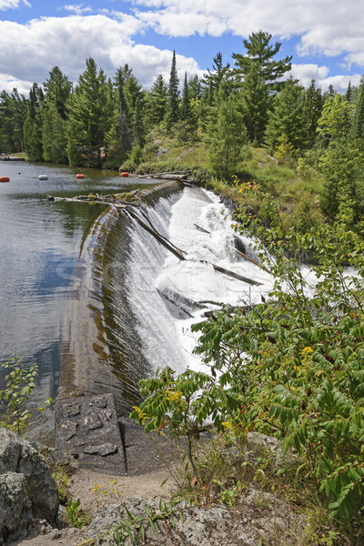 Stock photo: Old Dam in the Wilderness