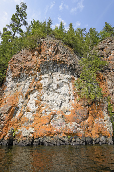 Lichen Colored Cliffs in the Wilderness Stock photo © wildnerdpix