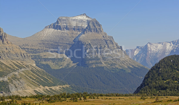 Eroded Mountain From a Mountain Pass Stock photo © wildnerdpix
