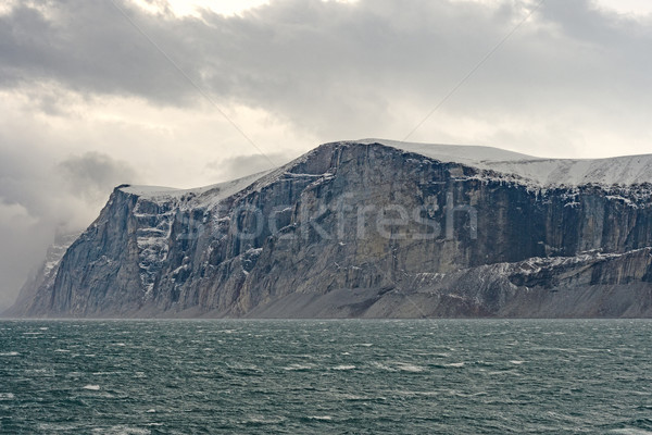 HIgh Cliffs Under Dramatic Clouds Stock photo © wildnerdpix