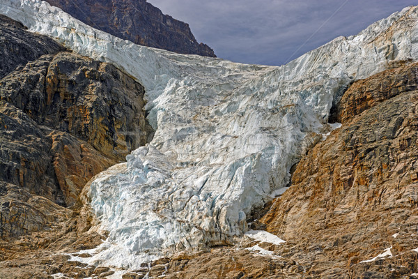 Hanginmg Glacier in the Mountains Stock photo © wildnerdpix