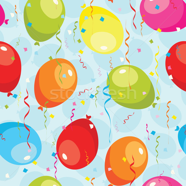 Balloons seamless pattern. Stock photo © wingedcats