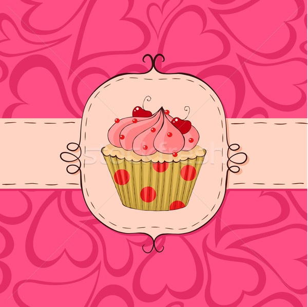 Rosa carta senza soluzione di continuità cuori pattern Foto d'archivio © wingedcats