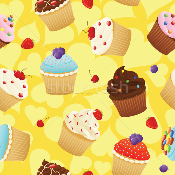 Yummy cupcakes Stock photo © wingedcats
