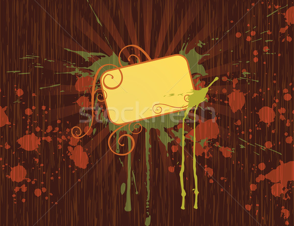 Legno banner eps globale colori Foto d'archivio © wingedcats