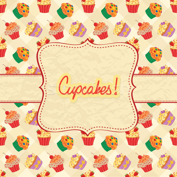 Cupcake Card Stock photo © wingedcats
