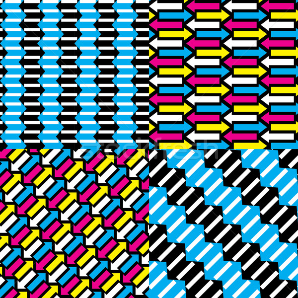 Senza soluzione di continuità frecce nero wallpaper arrow Foto d'archivio © wingedcats