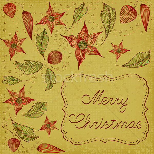 Floral Christmas Card Stock photo © wingedcats