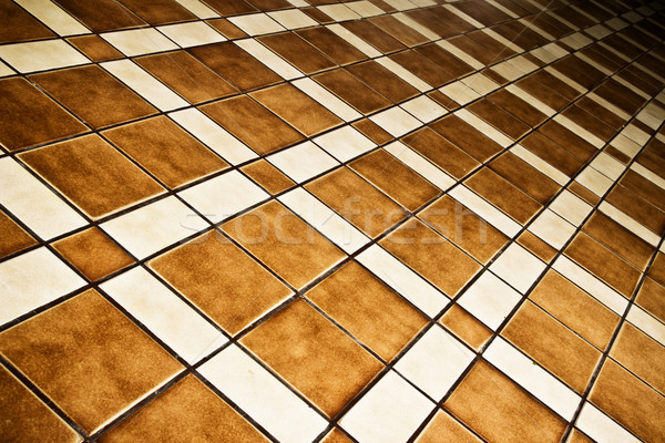 陶瓷 地板 棕色 瓷磚 質地 施工 商業照片 © winnond