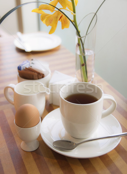 早晨 茶 食品 咖啡 性質 雞蛋 商業照片 © winnond