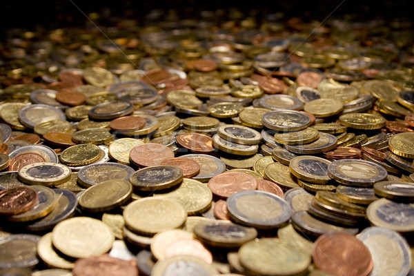 Münzen alle Stelle seicht Business Bank Stock foto © winterling